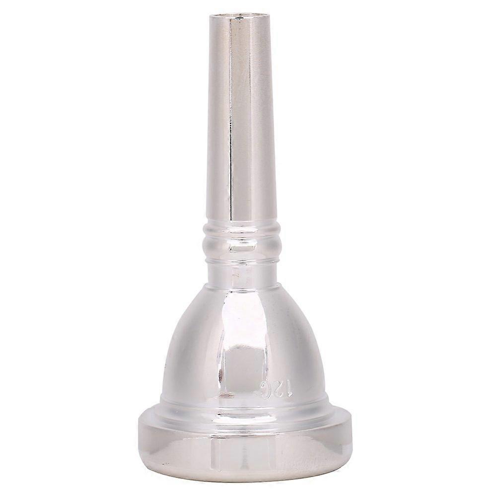 12C Alto Shank Trombone Mouthpiece Silver Plated Professional Accessory for Trombone Players 3.5 Inch Size