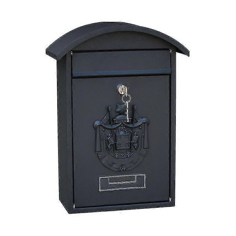 Metal Mailbox Wall Mount Locking Mailbox Retro Letter Box Drop Box