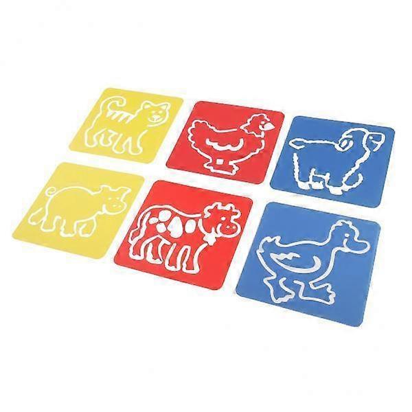 Kids' Art Stencil Set - 8 Assorted Templates for Creative Projects