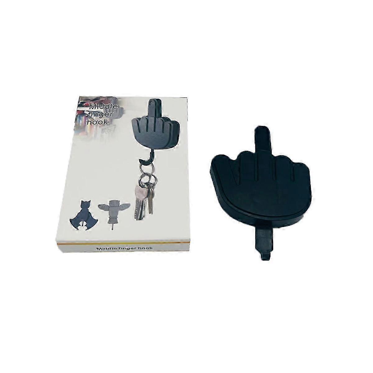 New Cute Parody Middle Finger Table Hook for Storage Key Hook