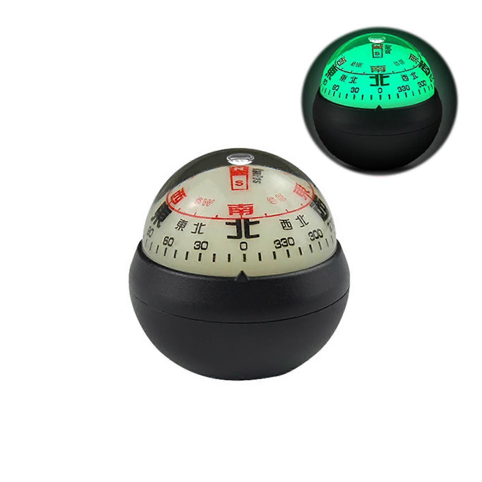 Instrumentbræt kompas-kugle med dobbelte urskiver til biler både