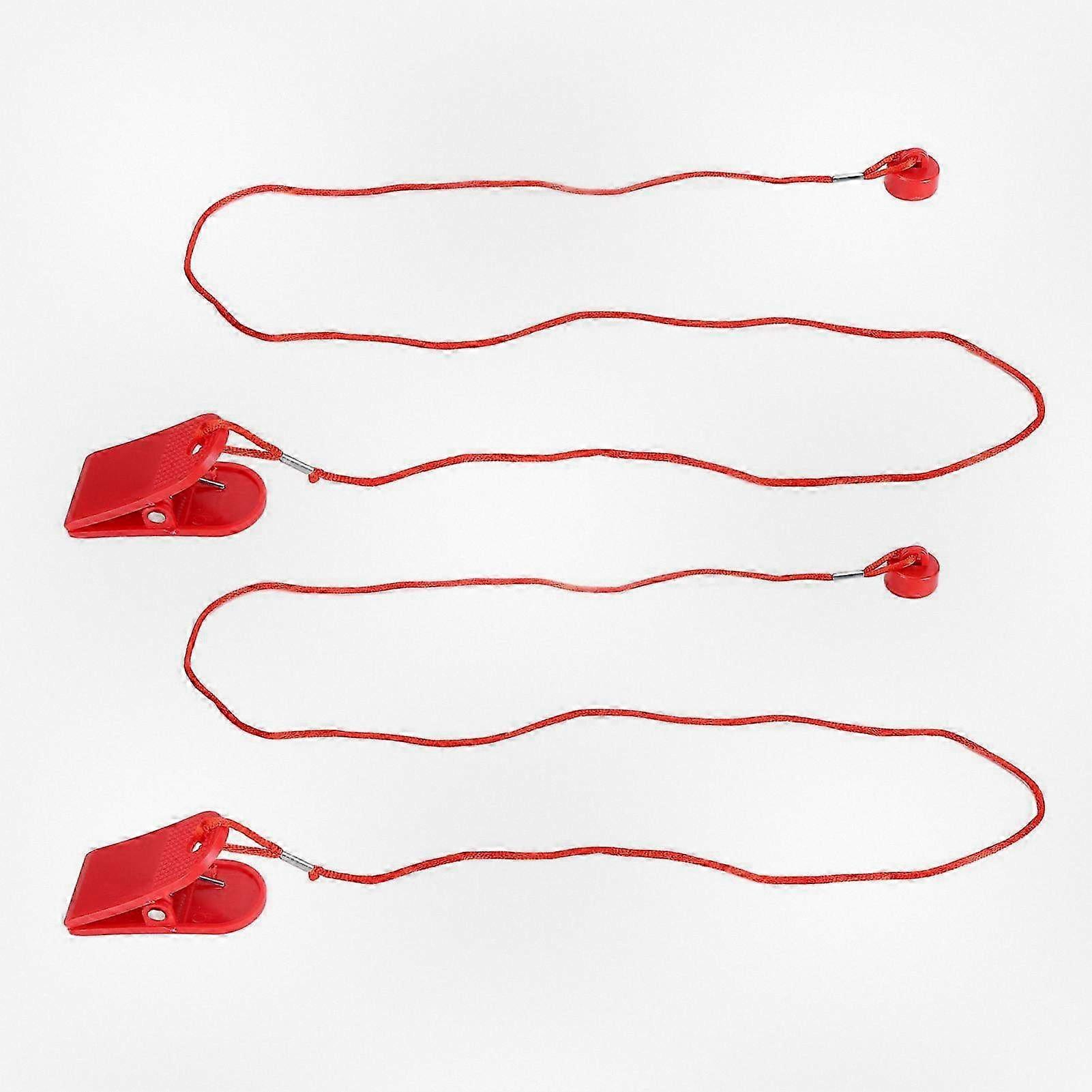 2PCS Universal Treadmill Safety Keys Security Magnet Lock Emergency Stop Switch Compatible with Running Machines