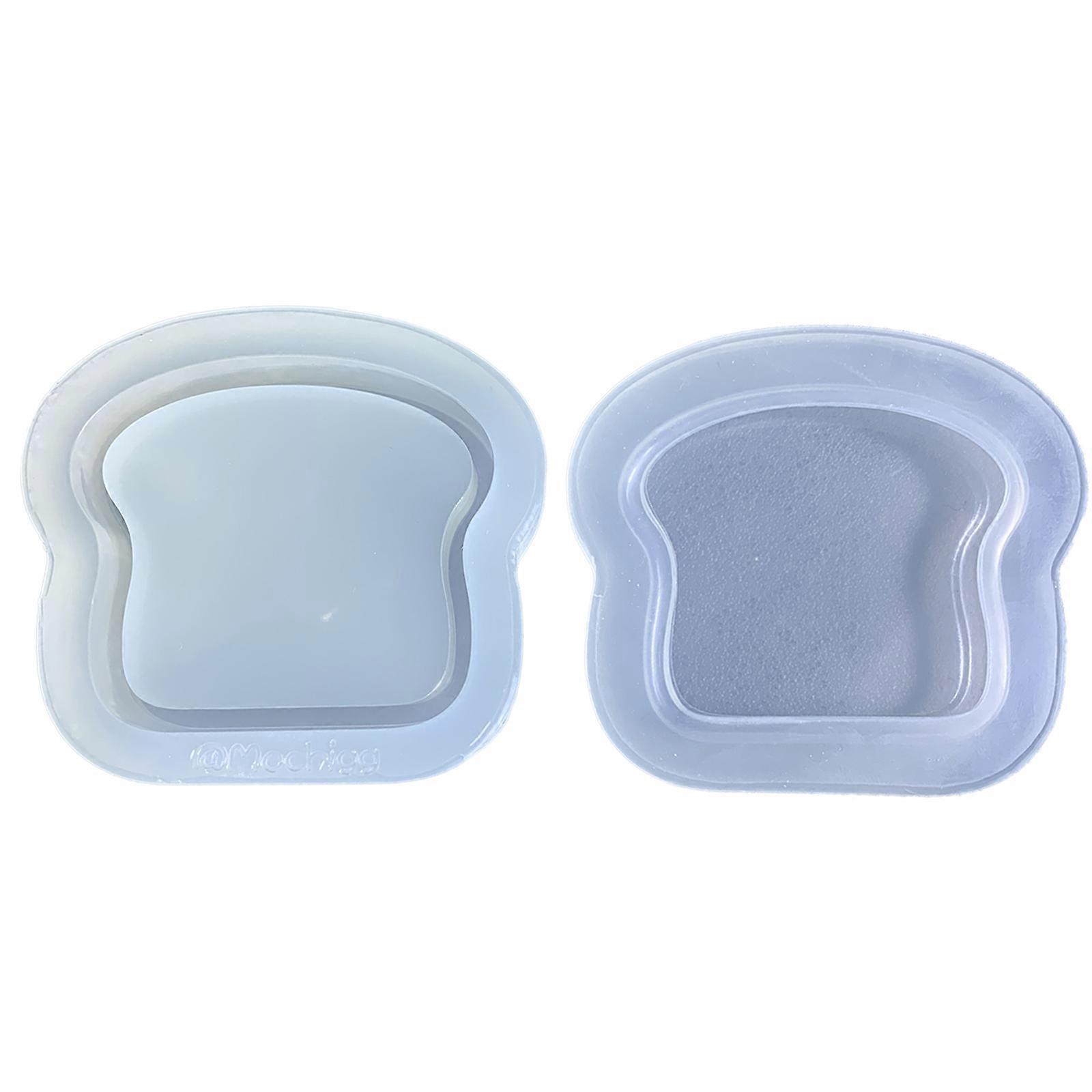 Toast Shape Case Mold Convenient Foldable Mould Durable Silicone Mold Storage Box Making Mould Durable Casting Mold Multicolor