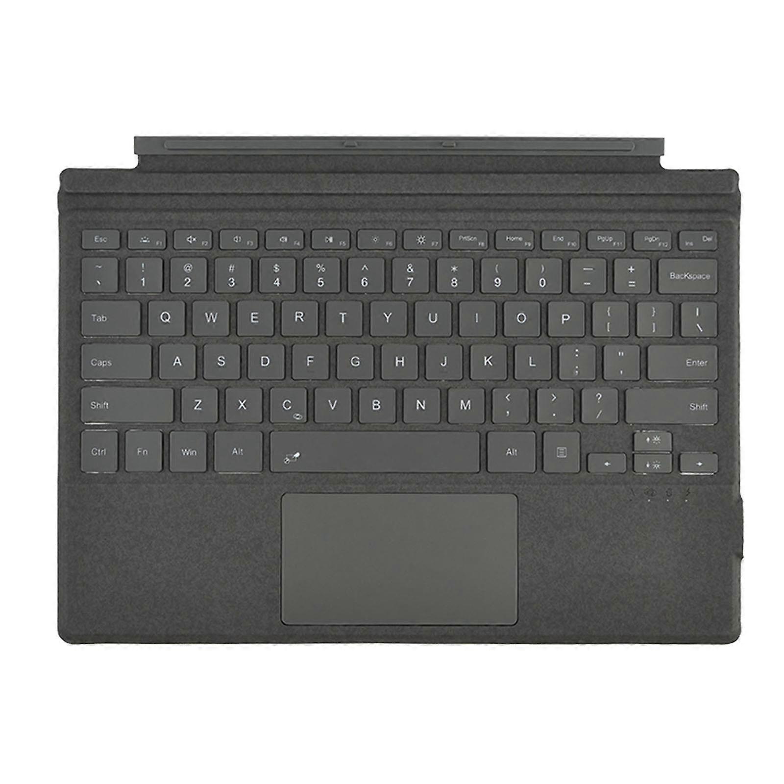 İnce Tip Kapak Klavyeler Surface pro 3/4/5/6/7 Kablosuz Tabletler için Kılıf Klavyeler Manyetik Kılıflı Gri Kapaklı Tip Kapak