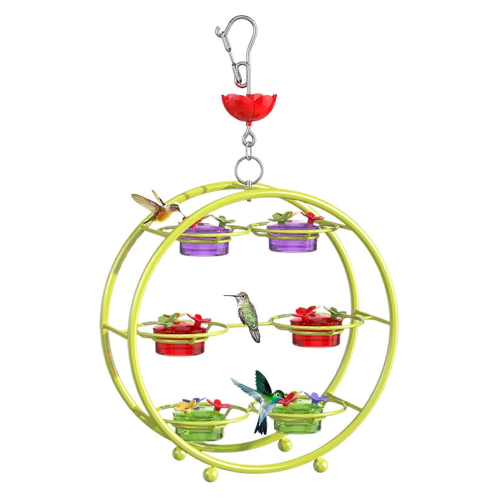 Hummingbird Feeder, Metal Hanging Station, BeeProof MultiTier Design, LeakResistant, EasyFill Clean