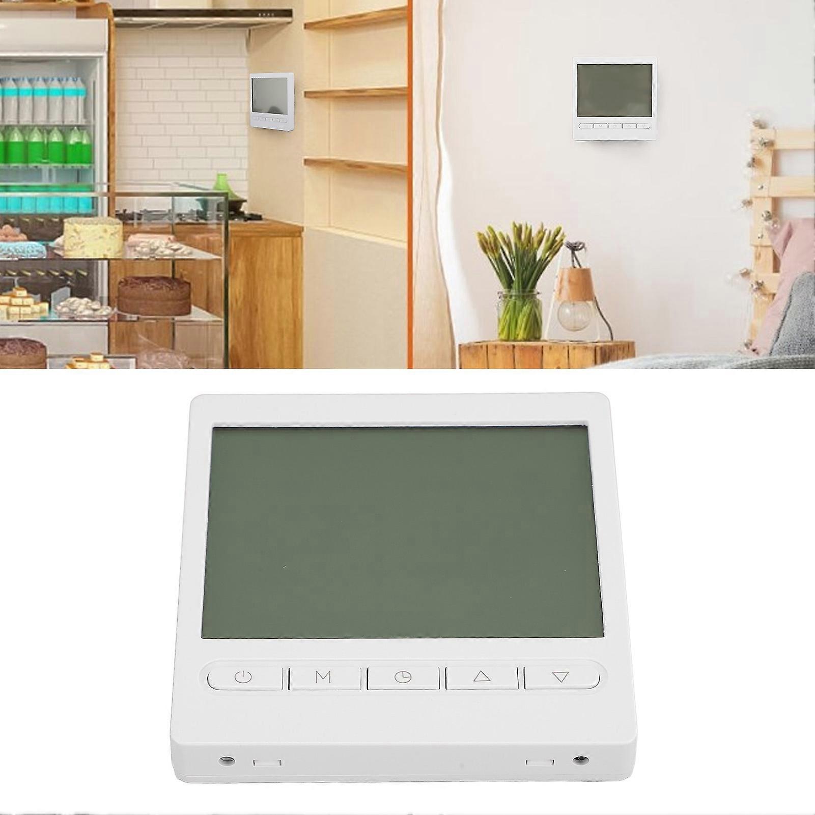 Smart Thermostat 16A LCD Display Digital Intelligent Room Thermostat for Electric Heat 