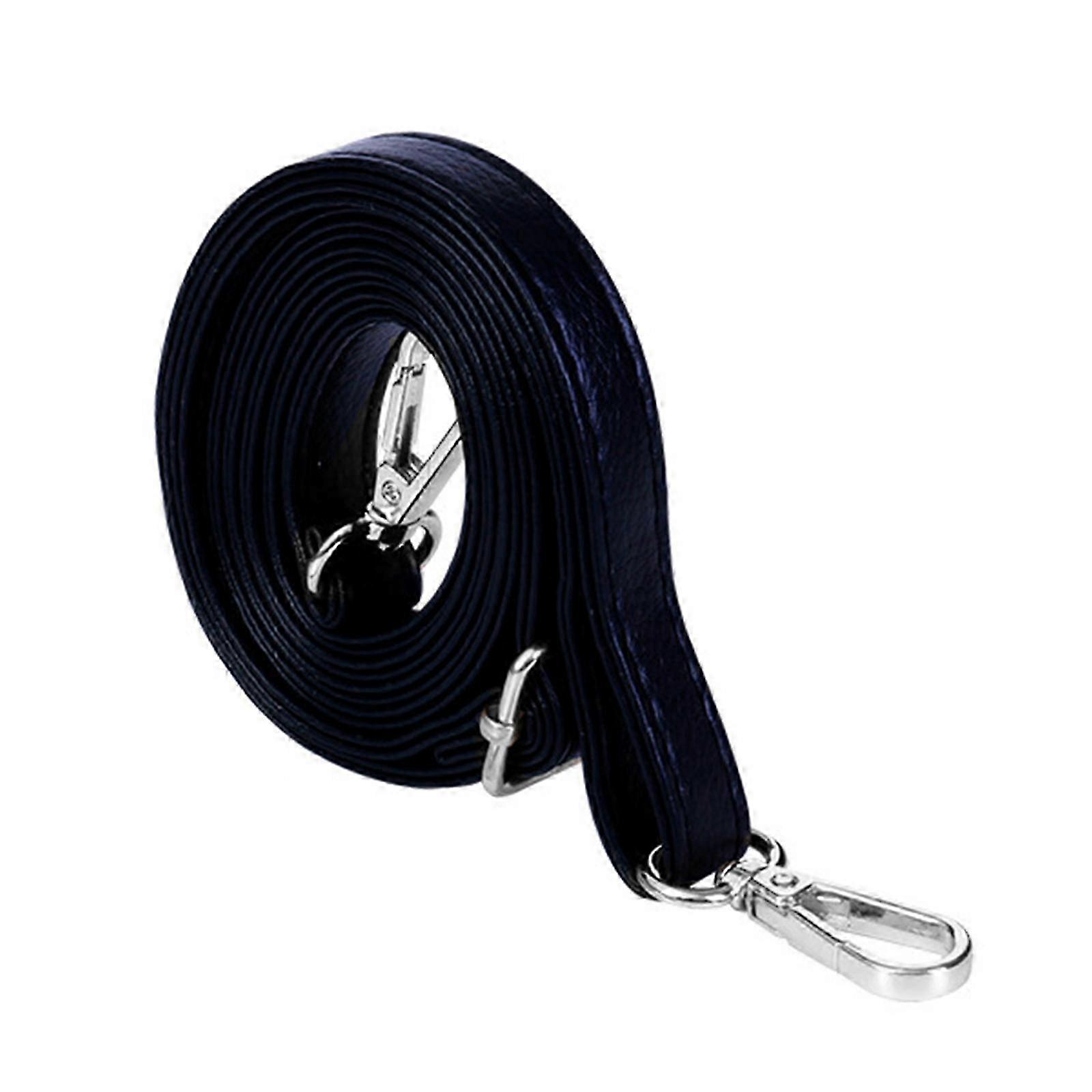 Elegant Wide-Shoulder Hooked Multi-Function Crossbody Bag Replacement Strap in PU Leather 140cm Grey