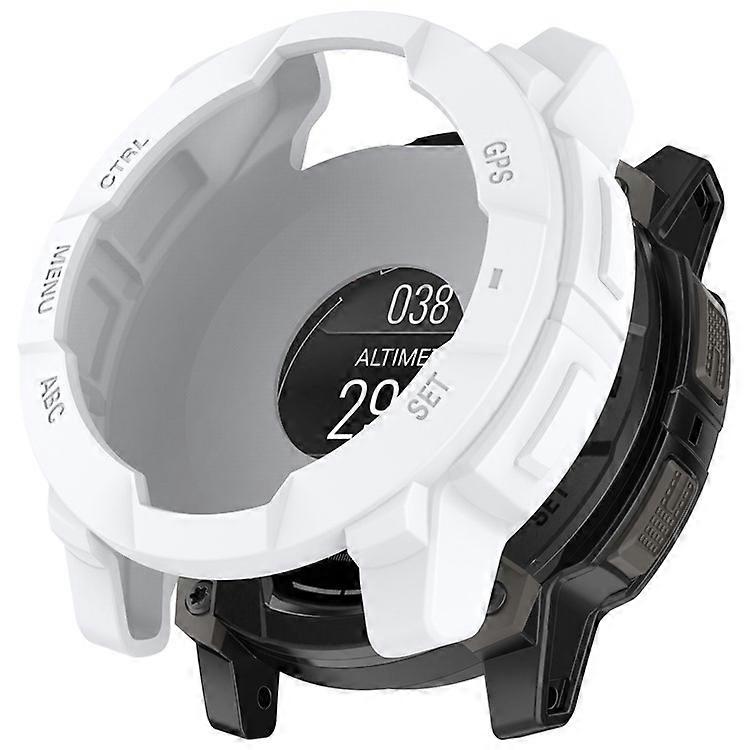 Compatible For Garmin Instinct 3 AMOLED 50mm / Instinct 3 Solar 50mm Watch Case Silicone Shockproof Bumper Frame