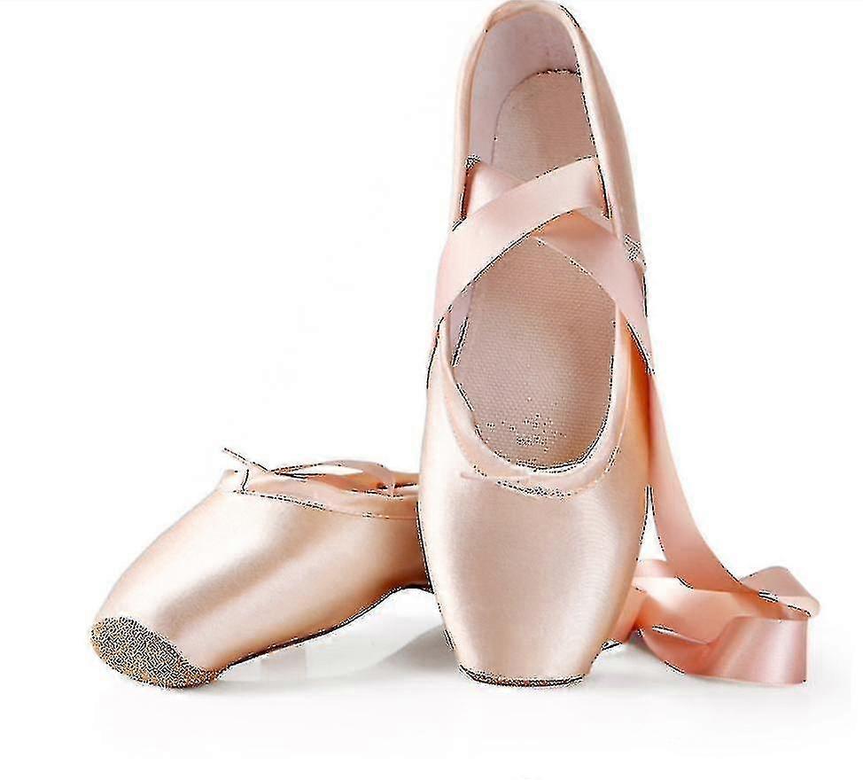 Ballet tåspetsskor för barn och vuxen - Professionella dansskor med band