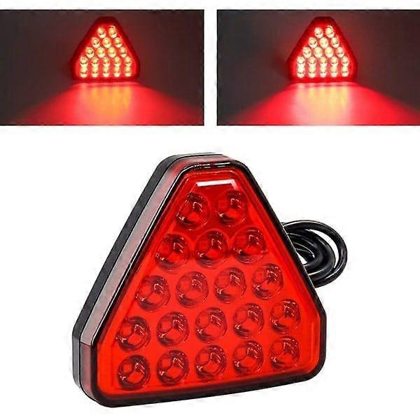 Red brake light reversing warning light triangle turn signal universal reversing light