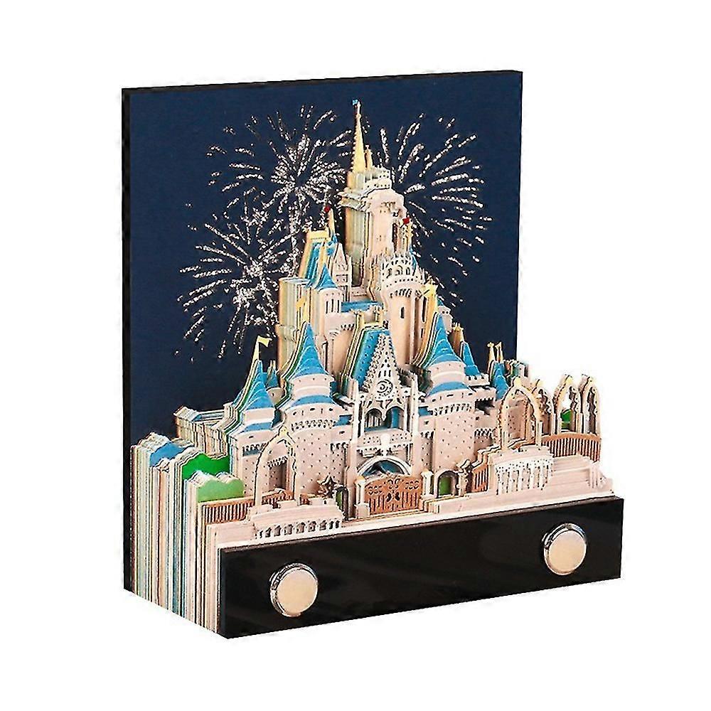 3d cartoon castle notepad 2024 paper notepad castle notepad crafts table decoration gift