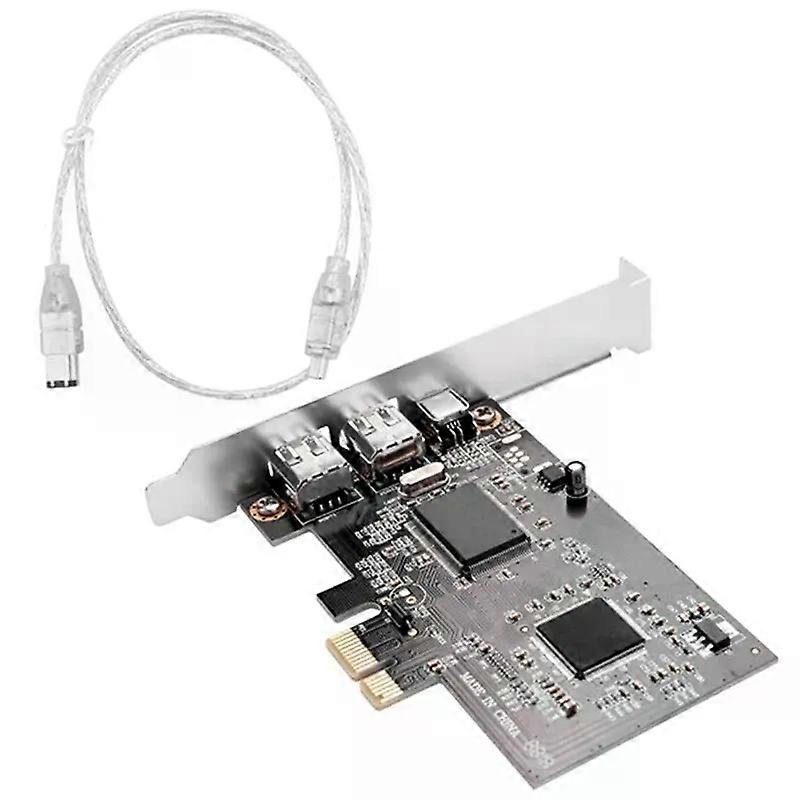 PCI Express X1 PCI-E Firewire 1394A IEEE1394 Controller Card PC+Metal Fit For Desktop