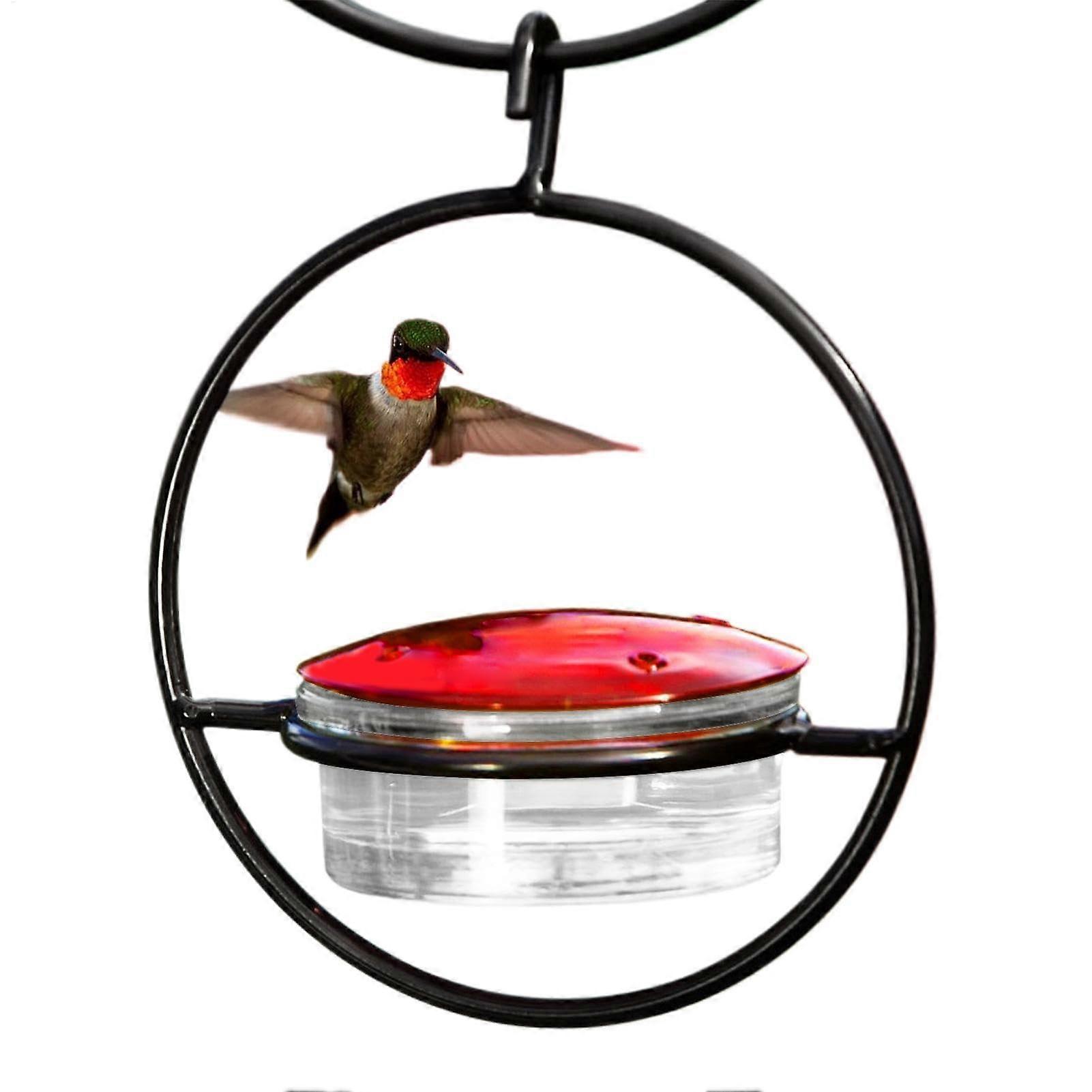 Hummingbird Feeder, 2 Hangable Circular, Bee Proof NoDrip, Easy to Clean