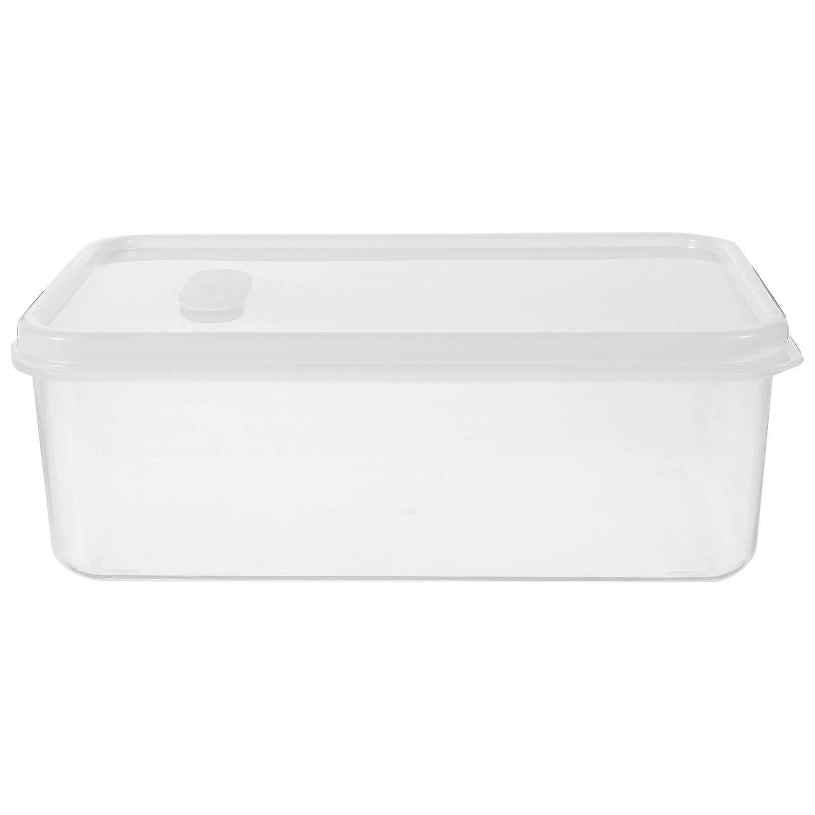 Sealed Bread Organizer Rectangular Shape White Color For Refrigerator 1Pcs