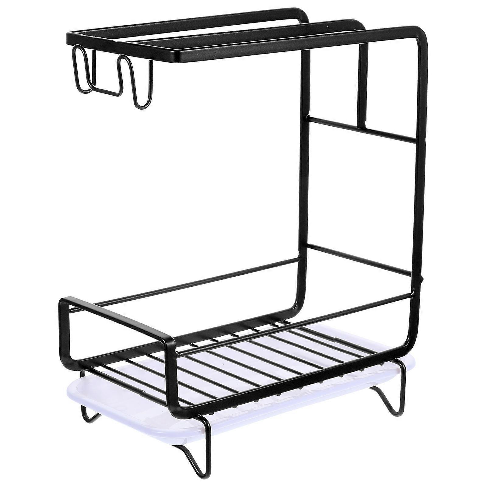 Draining Sponge Rack Kitchen Drain Storage Rack Rectangular 22x11.5x26.8cm Easy Installation and Removal 1 Set