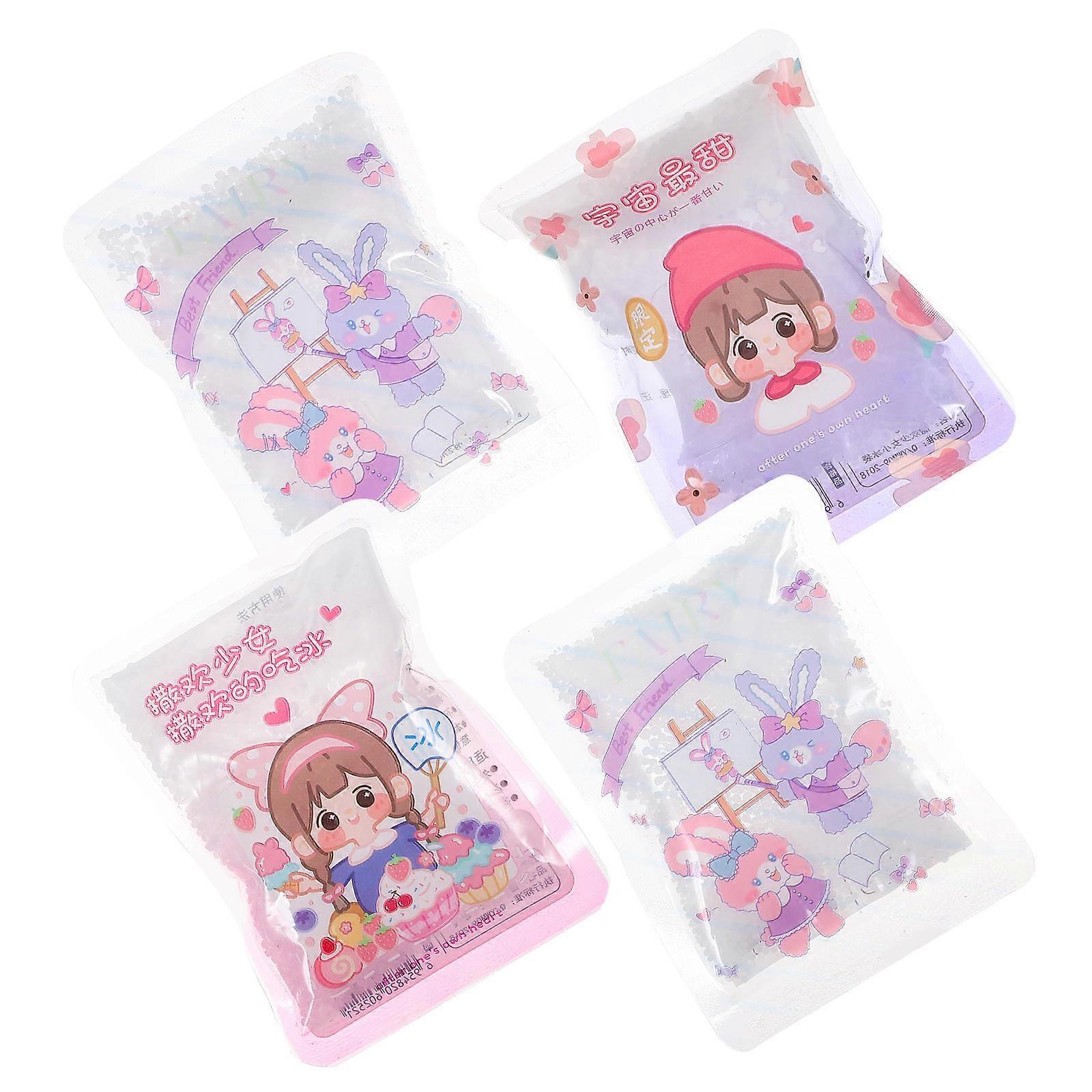 Lunch Ice Packs Mini Portable Body Pack Assorted Color 4Pcs