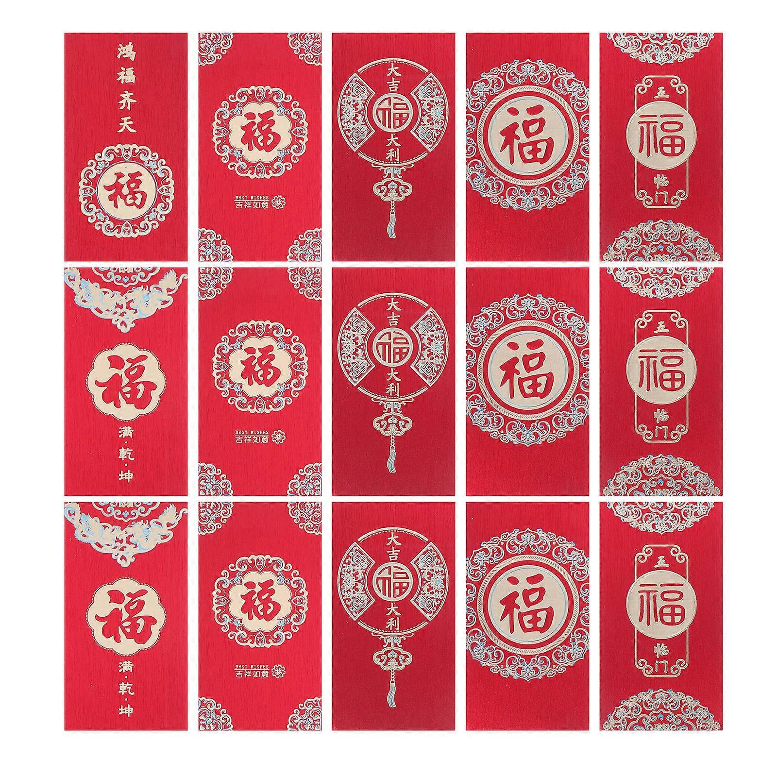 Spring Festival Red Packets Modern Aesthetics Lucky Money Envelopes For Parties 24Pcs