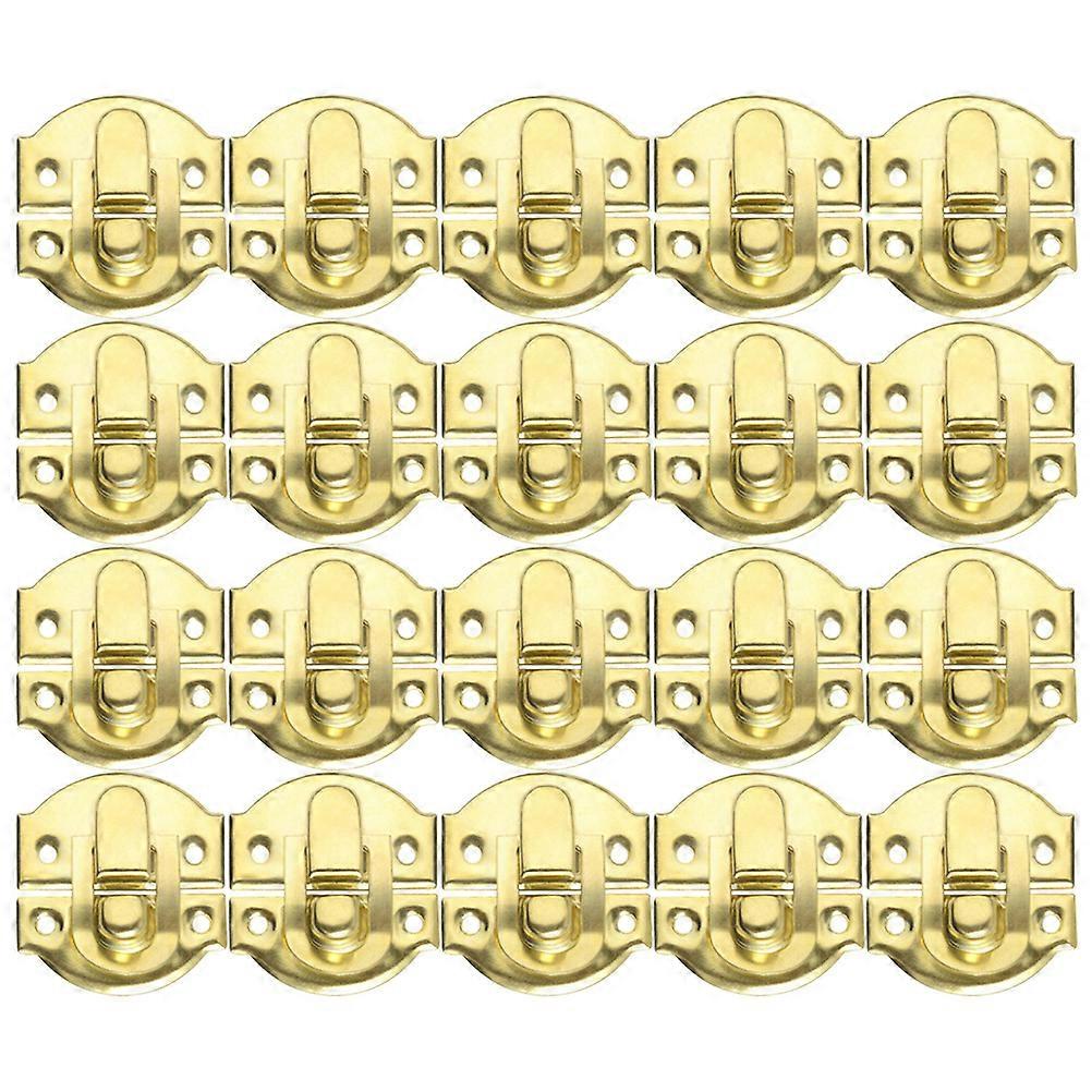Retro Lock Hasp Latch Cabinet Jewelry Box Latch For Repair And Fix Wooden Box Toolbox Cabinet 30Pcs