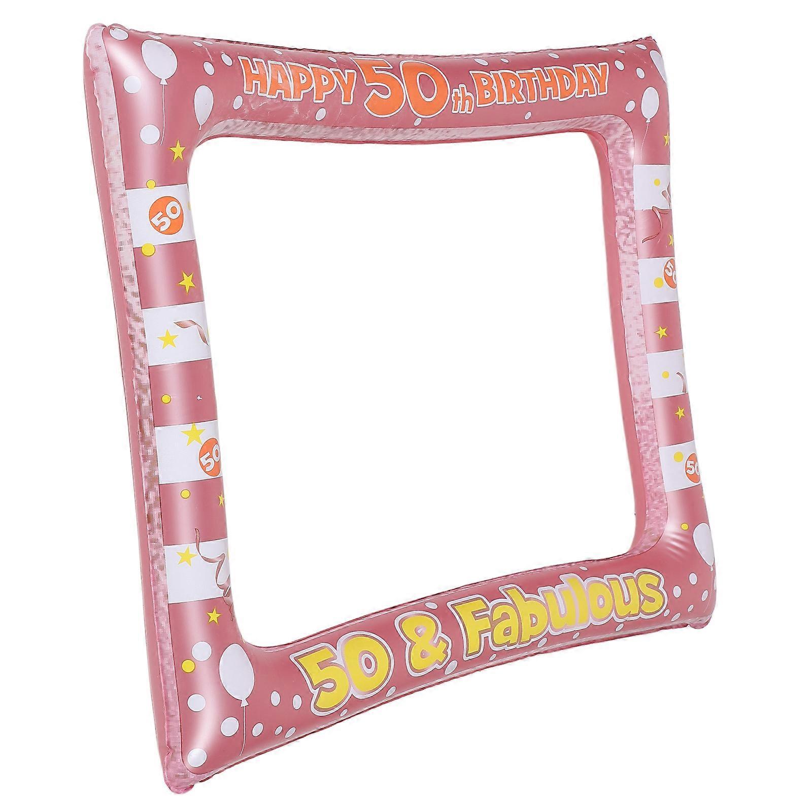a polished and engaging product description based on your input:

 

**Inflatable PVC Birthday Photo Frame Prop – Create Memorable Moments with