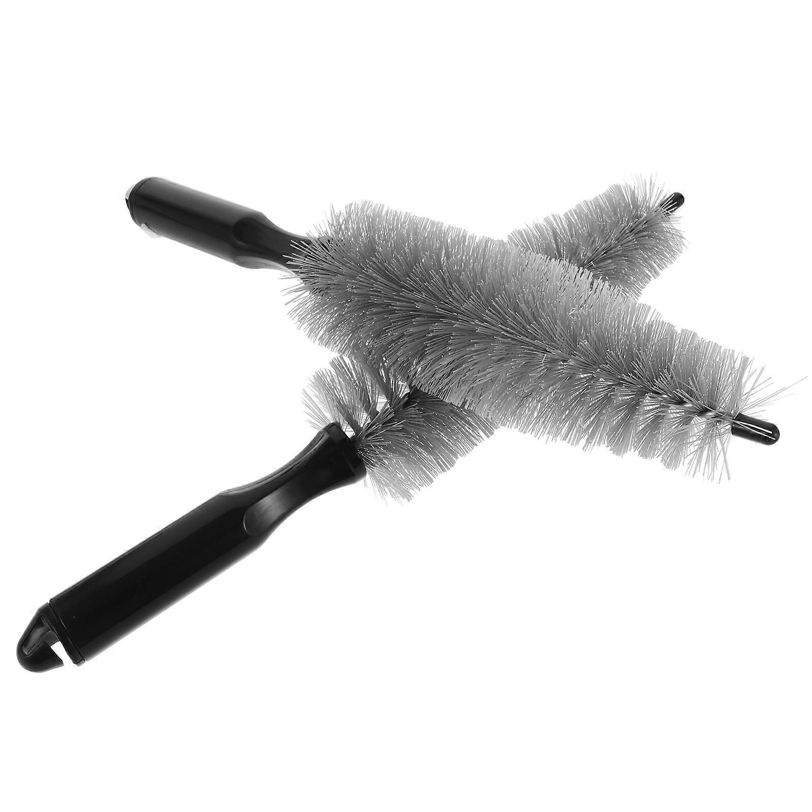 Tire Cleaning Brush Car Detailing Kit Dark Grey 30.00X5.00X5.00CM Engine Bay Maintenance 2Pack