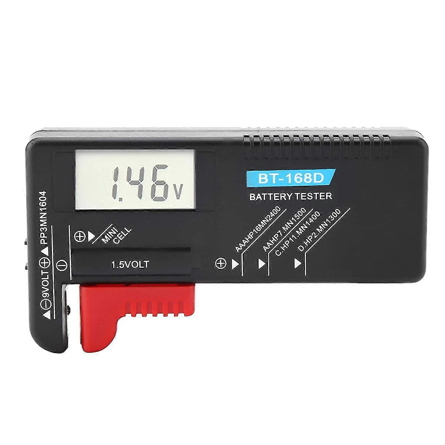 LCD Digital Universal Button Battery Voltage Tester AA/AAA/C/D/9V/1.5V