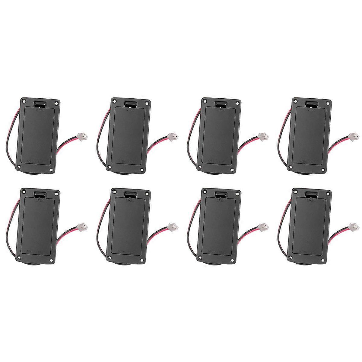 9V Flat Mount Guitar Active Pickup Battery Cover Hold Box