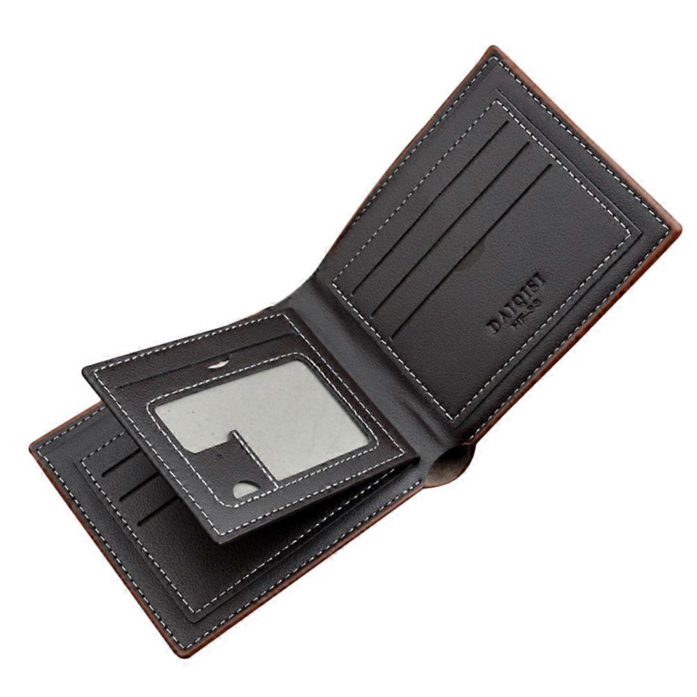 Mens Zippered Wallet Rectangular Storage Purse Polyester 4.7×3.9×0.8in 1Set