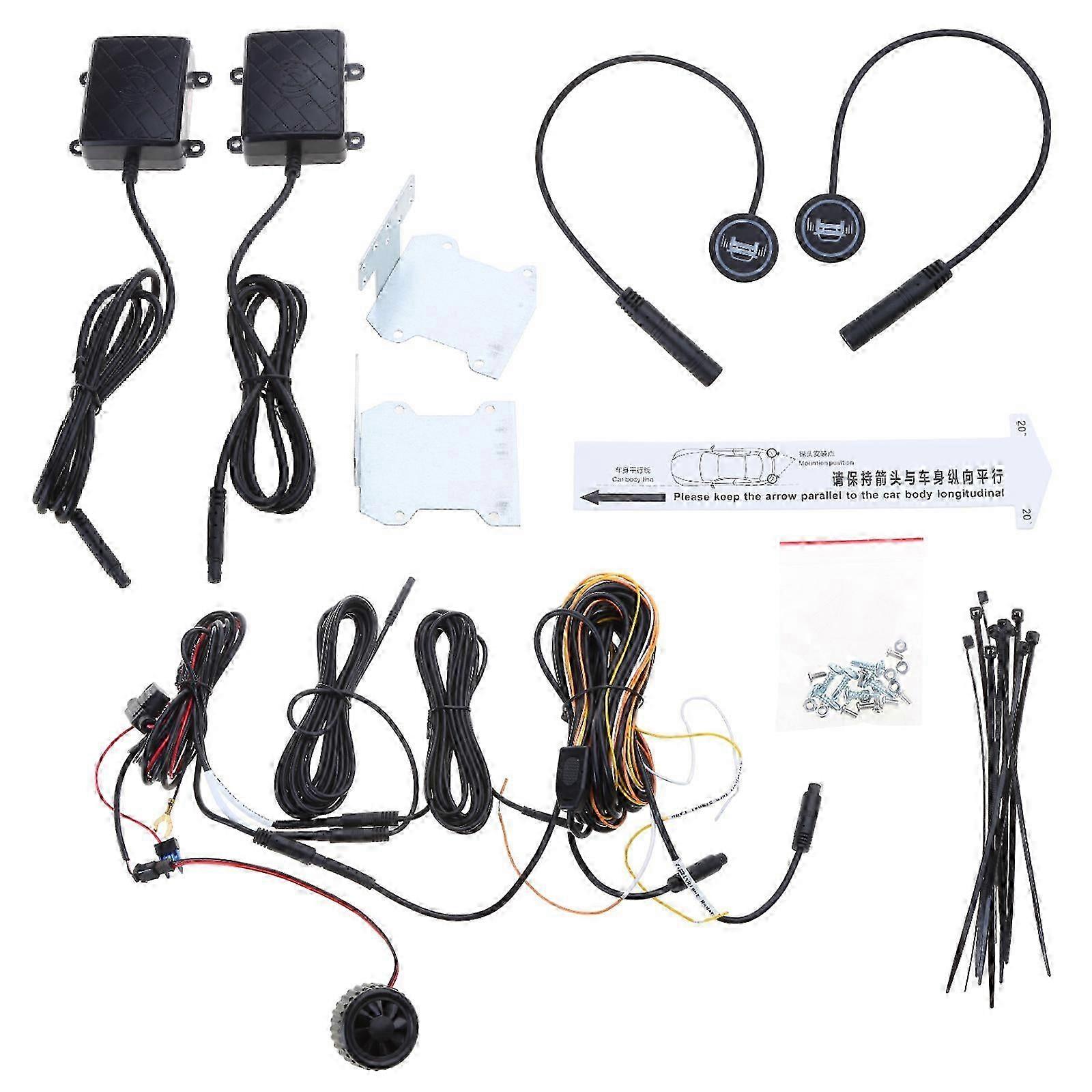 Rear View Backup Blind Spotsdetection System 24ghz Millimeter Waveradar Reversing Change Lane Monitoring Avoid Accidents