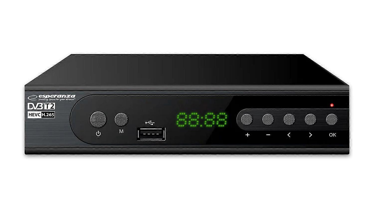 Esperanza DVB-T2 H.265/HEVC digital terrestrial TV receiver Ev106P.