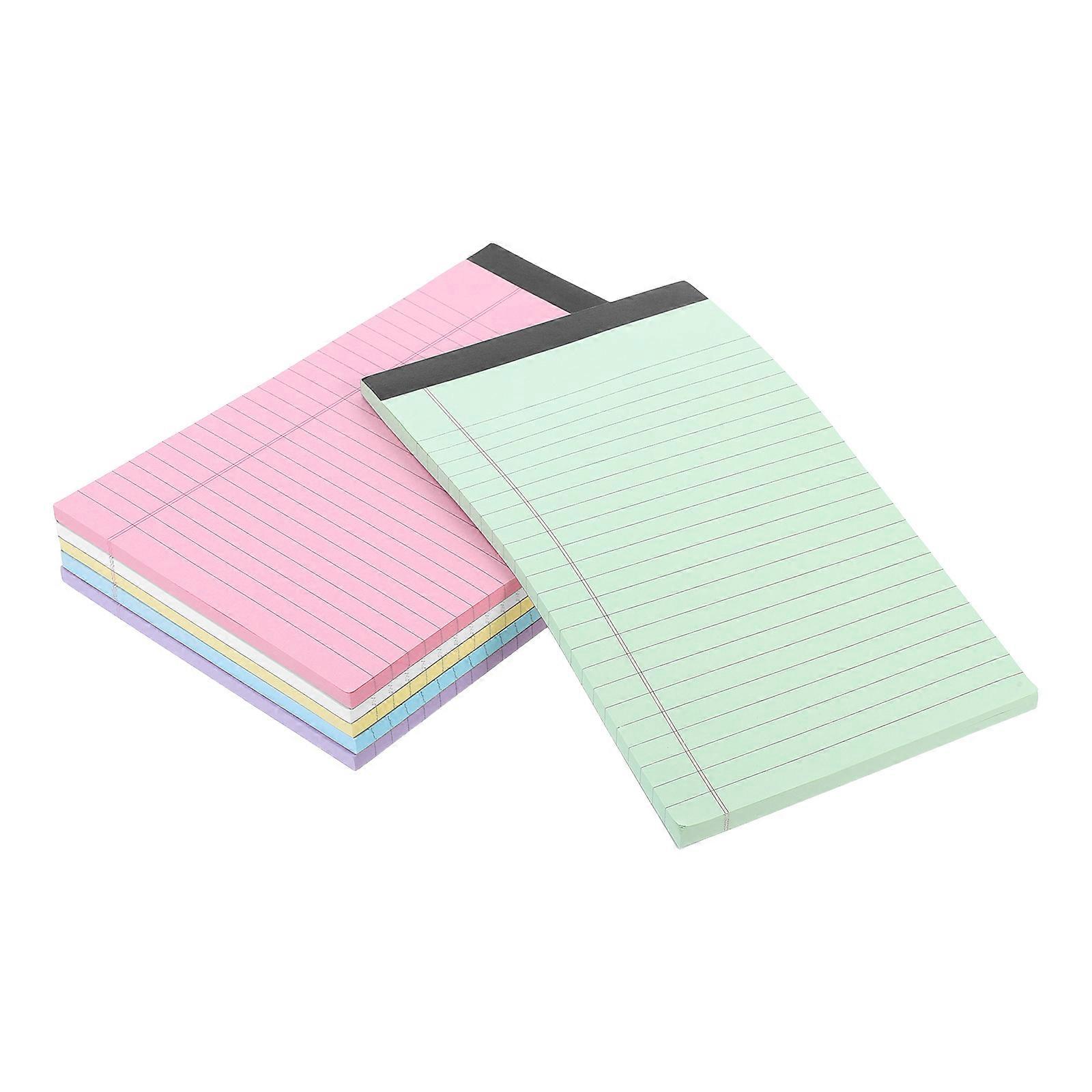 Servers Notepads Tear Off Notepads A5 Lined Design Office Work Rectangular Compact Style 6Pcs