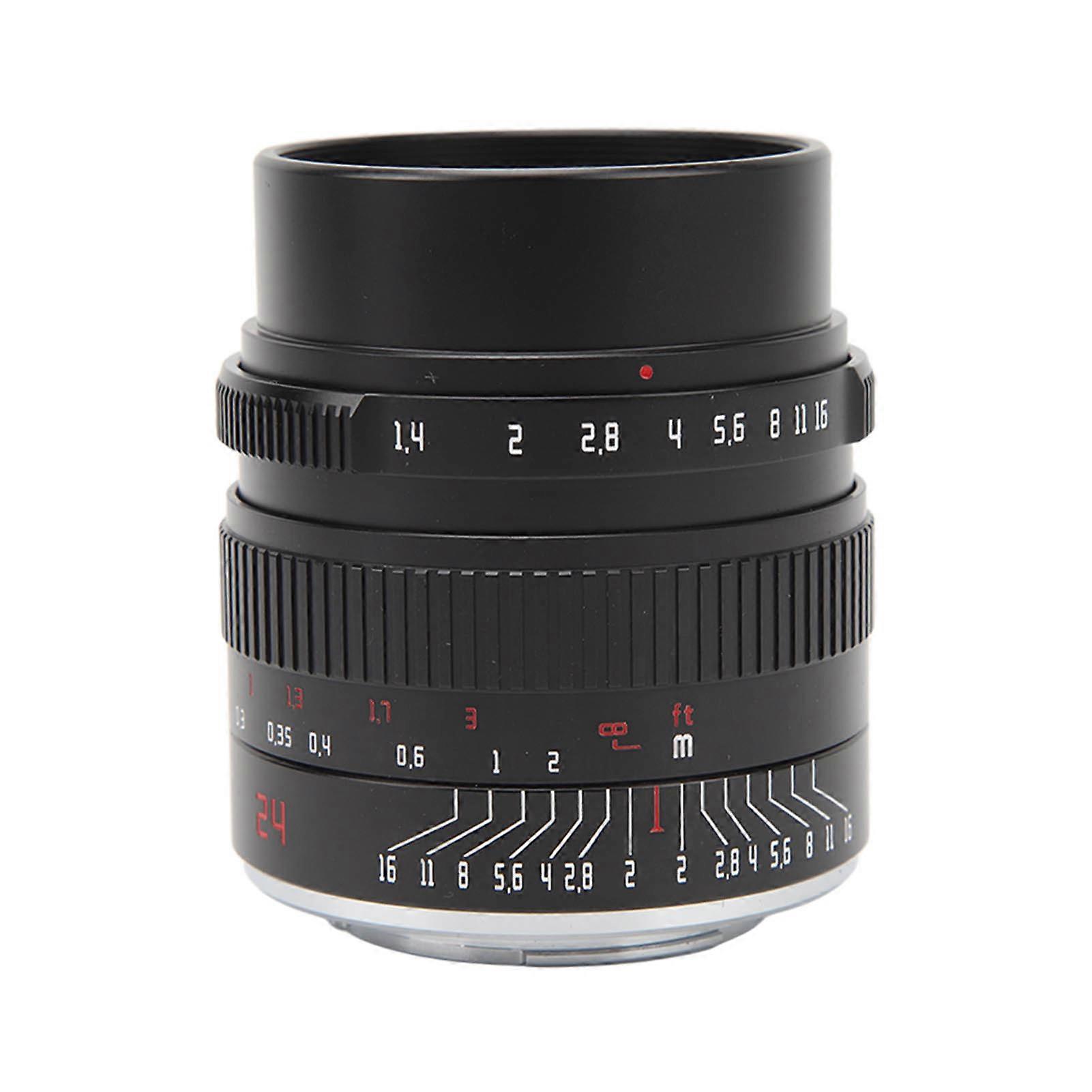 24mm F1.4 APS C Large Aperture Wide Angle Lens Manual Focus ED Lens for Fujifilm FX Mount Camera XT5 XS20 XS10 XT4 XE7