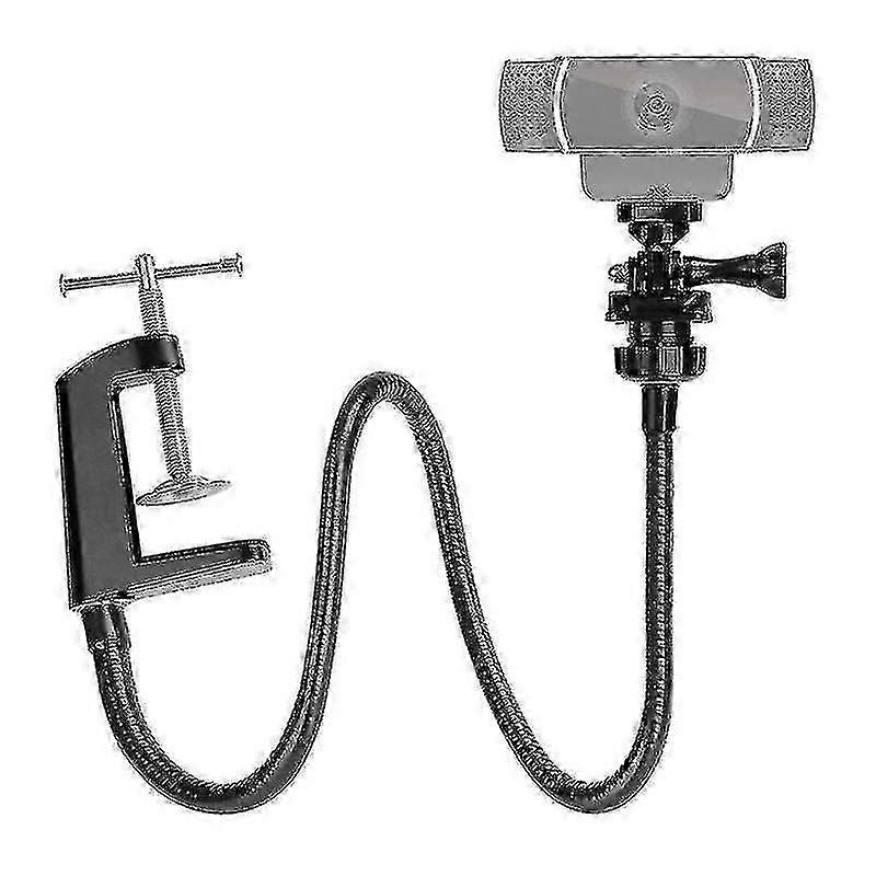 Camera Bracket With Enhanced Desk Jaw Clamp Flexible Gooseneck Stand For Webcam Brio 4k |tripods