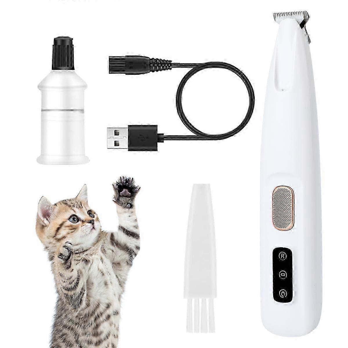 Electric Low Noise Dog Trimmer for Paws with LED Light, Suitable for Various Dog Breeds and Sizes, Ideal for At-Home Grooming