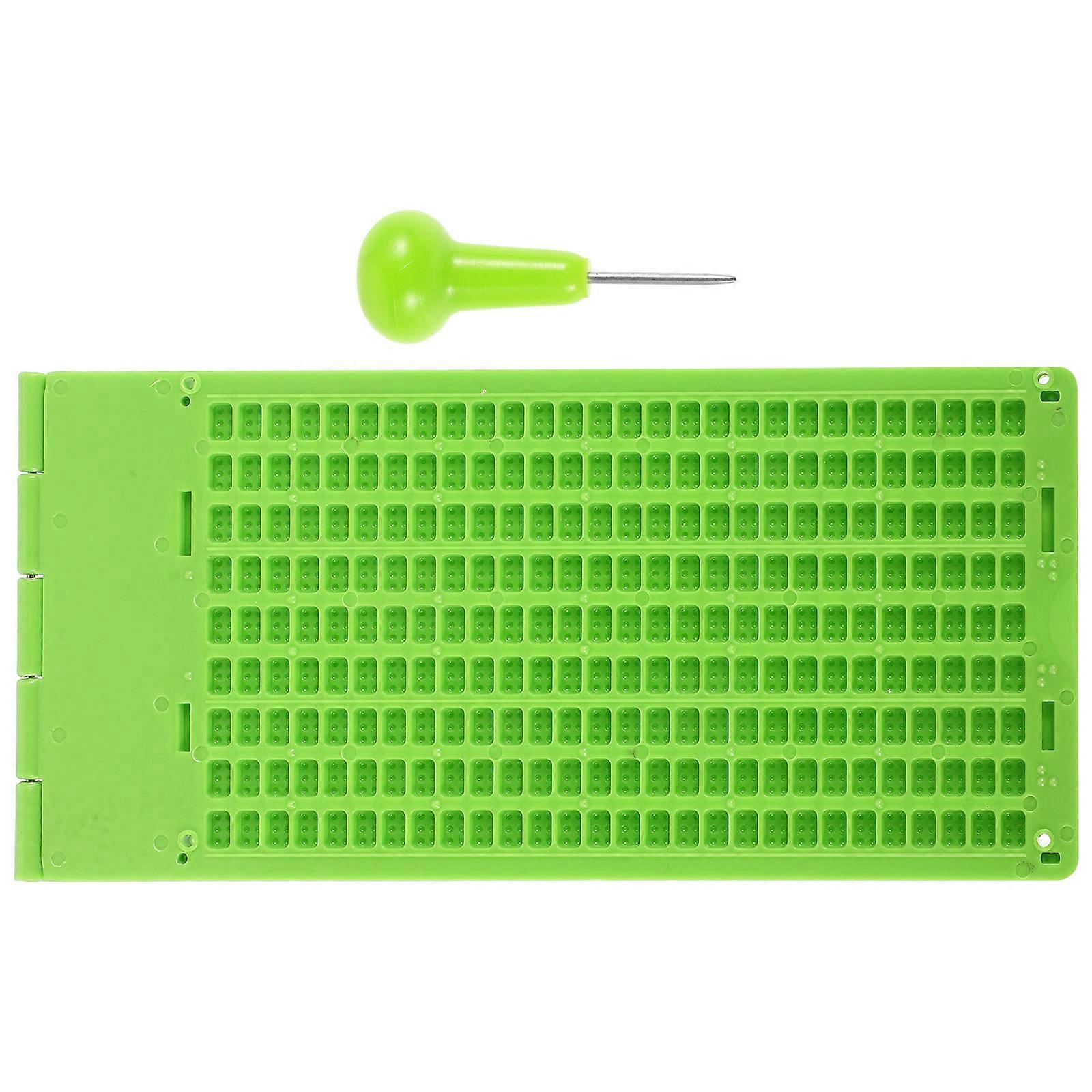 Braille Writing Board For Blind Individuals Daily Use 22.00X10.00X0.60cm Writing 1Set