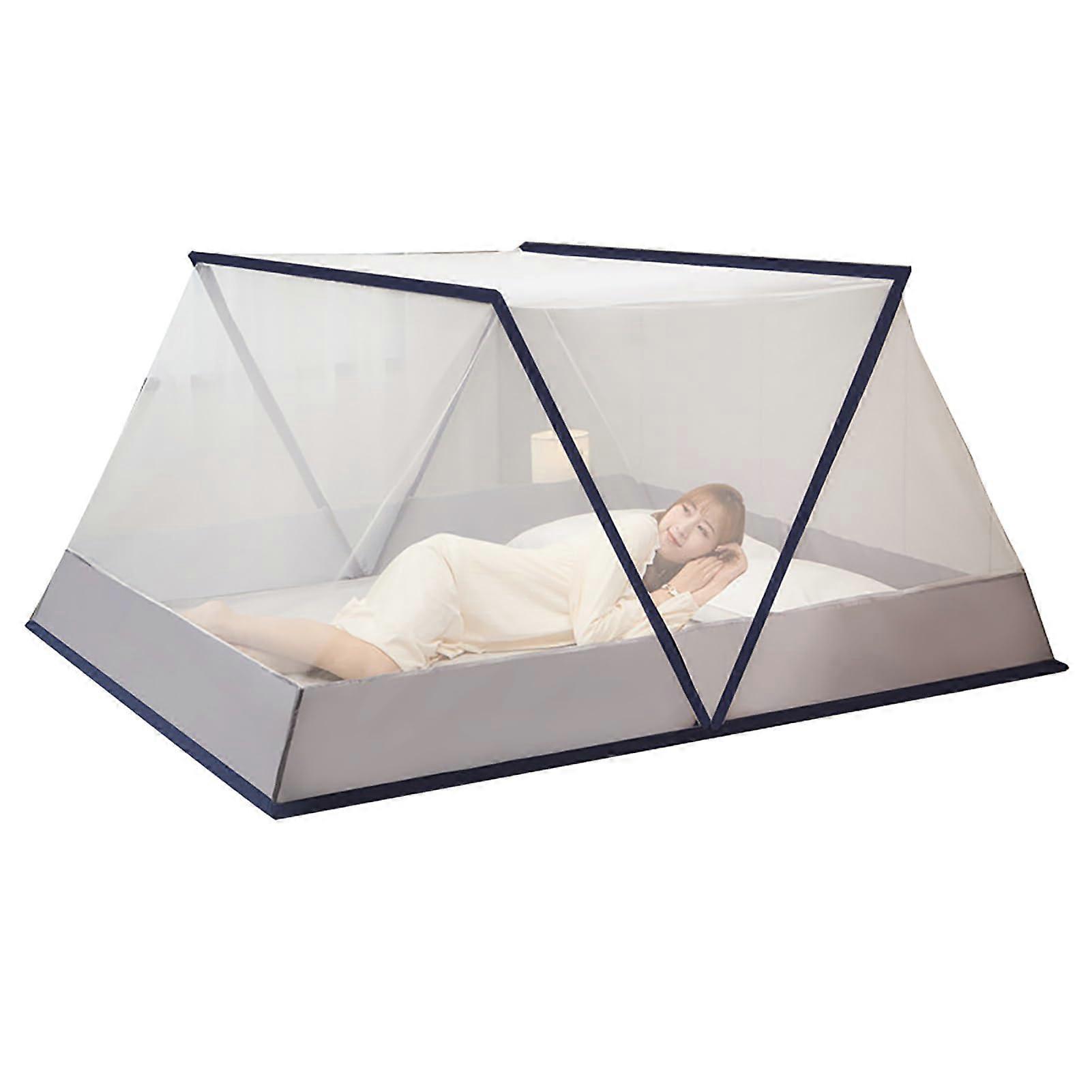 Mosquito Net for Bed, Steel Wire, Foldable Double Tent, AntiMosquito Bite Net, 1.8 m
