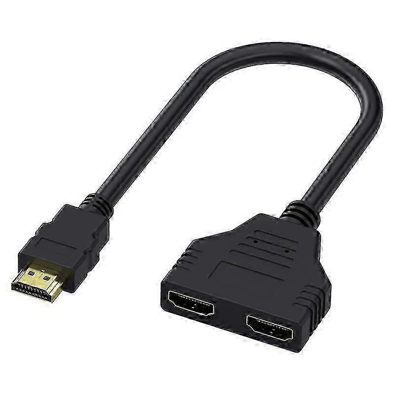 HDMI Splitter 1 In 2 Out Cable Adapter for Multi Display Duplicator