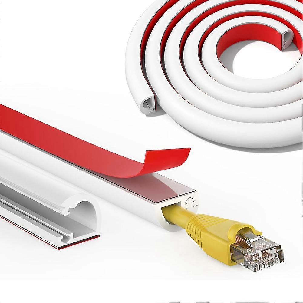 2pcs Wall Cord Hider 118 Inch, Self Adhesive Cable Hider Cord Cover