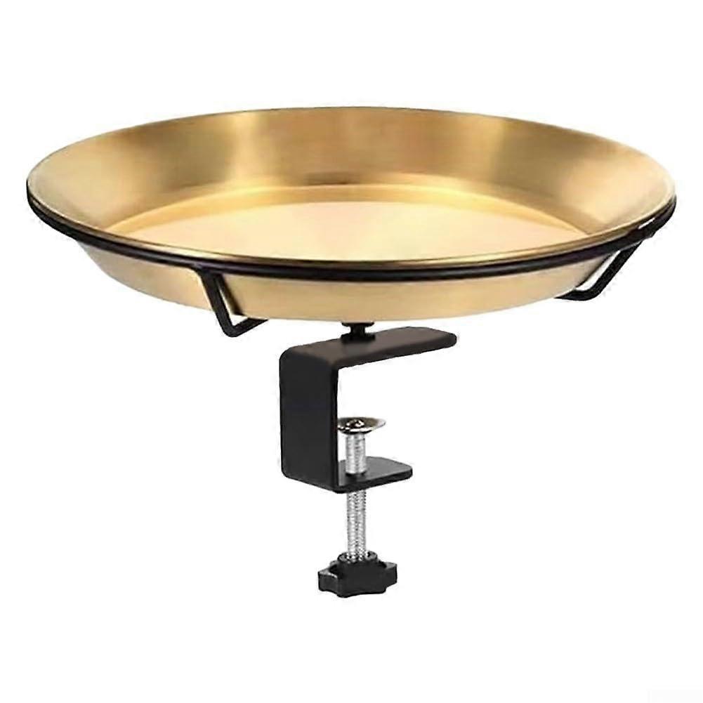 Hanging bird bath for balcony with removable tray to attract various birds