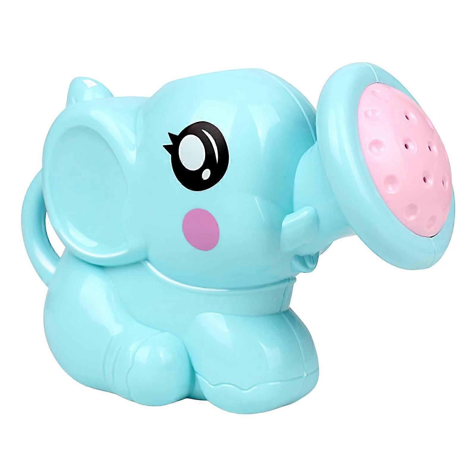 Cartoon Elephant Watering Can 14.5x5.5x9 cm | Lightweight Plastic Sprinkler Garden Jug | Easy to Use | Home Use Blue