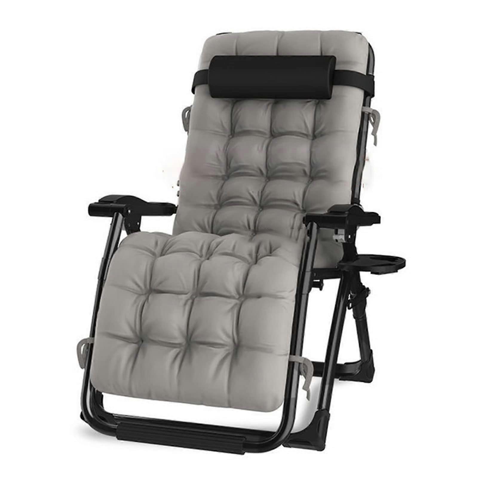 Foldable Beach Chair with Swivel Function for Office and Outdoor Afternoon Nap D Unit size
