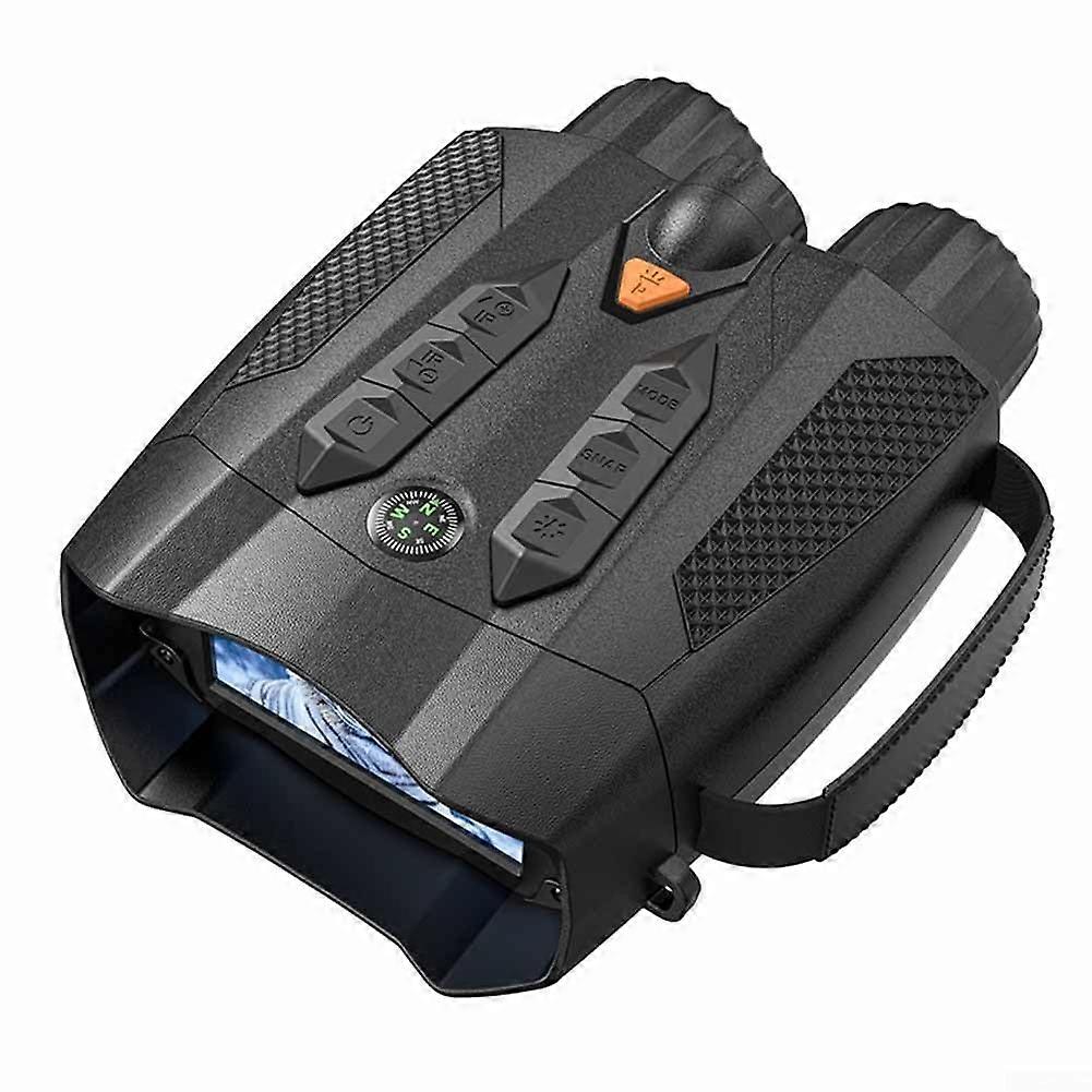 Night vision binoculars with 800m infrared range, zoom, 7.6 cm, 2MP display, 5000mAh battery, 6hour runtime, portable for camping, birdwatching.