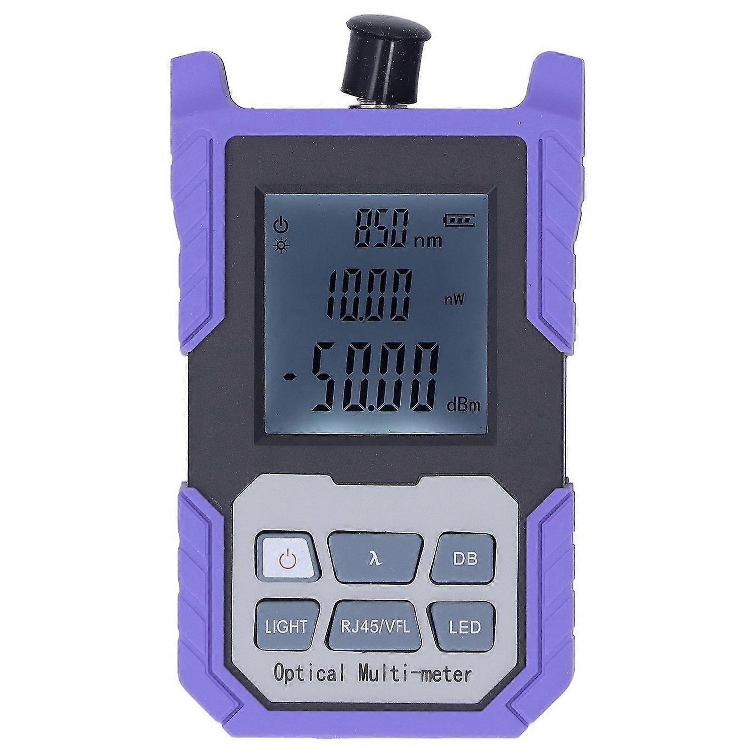 Optical Power Meter with Flashlight High Accuracy Fiber Light Attenuation Tester for SC FC ST Connector 5026dBm