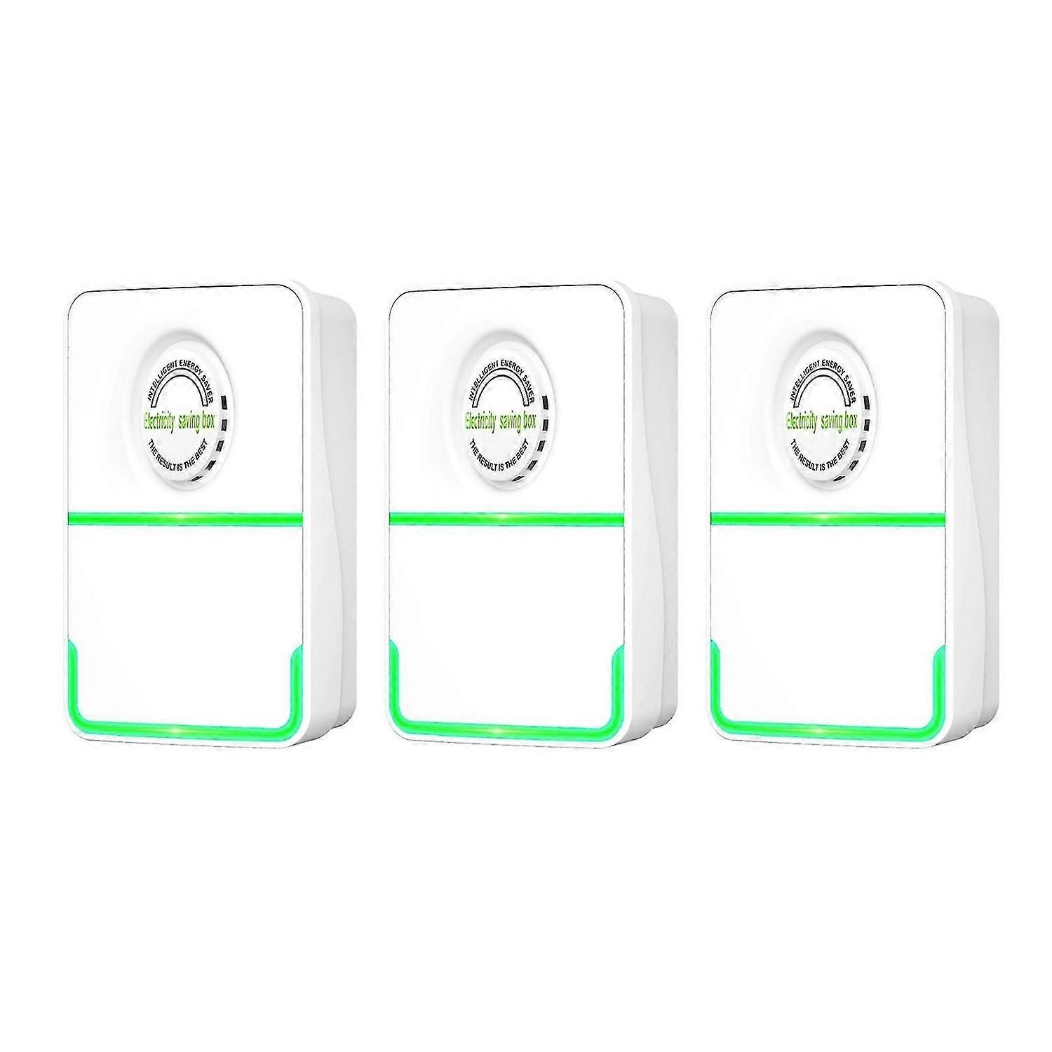 3PCS Energy Saving Device Electricity Box Voltage Stabilizer Surge Protector Smart Power Saver for Household 90