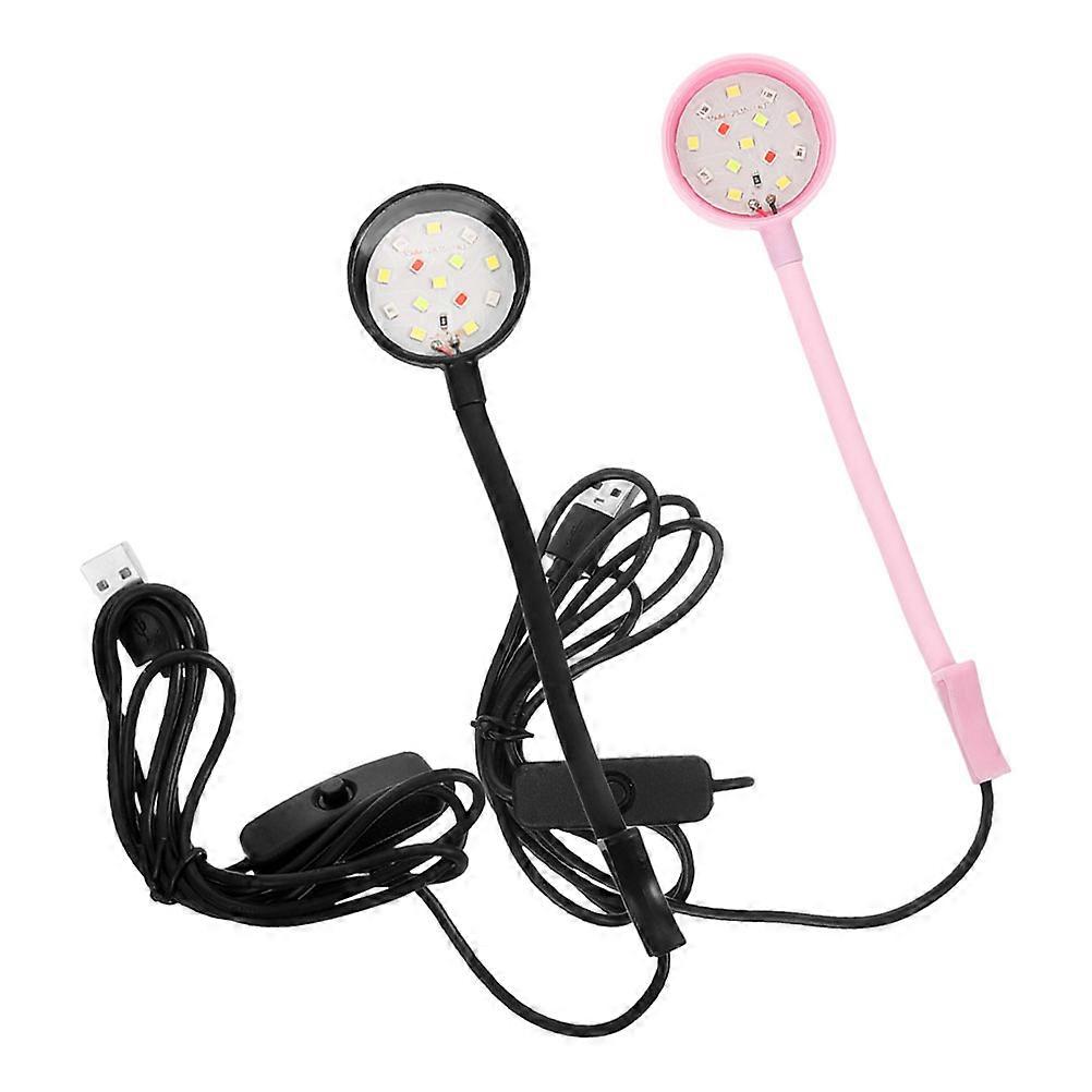 2pcs Clamp Type Aquarium LED Lamp USB Type Fish Tank Light Household Convenient Fish Tank Lamp