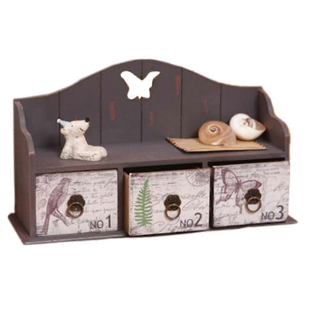 zakka ξύλινα 3 συρτάρι τύπου τραπέζι αποθήκευσης ντουλάπι σπίτι διακόσμηση