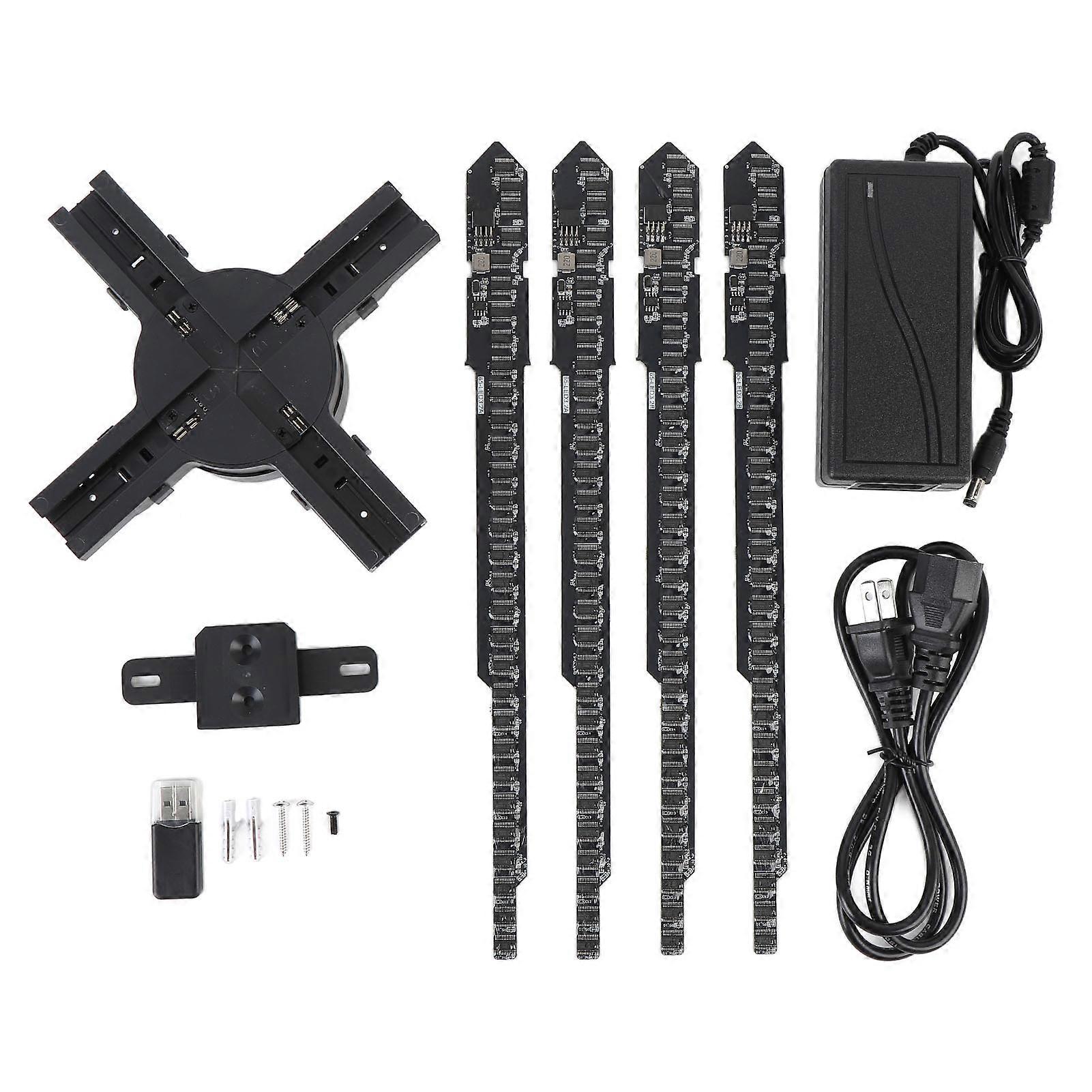 65CM 3D Hologram Fan Projector with WiFi and APP Control, 2500x640 Resolution, 640 LEDs