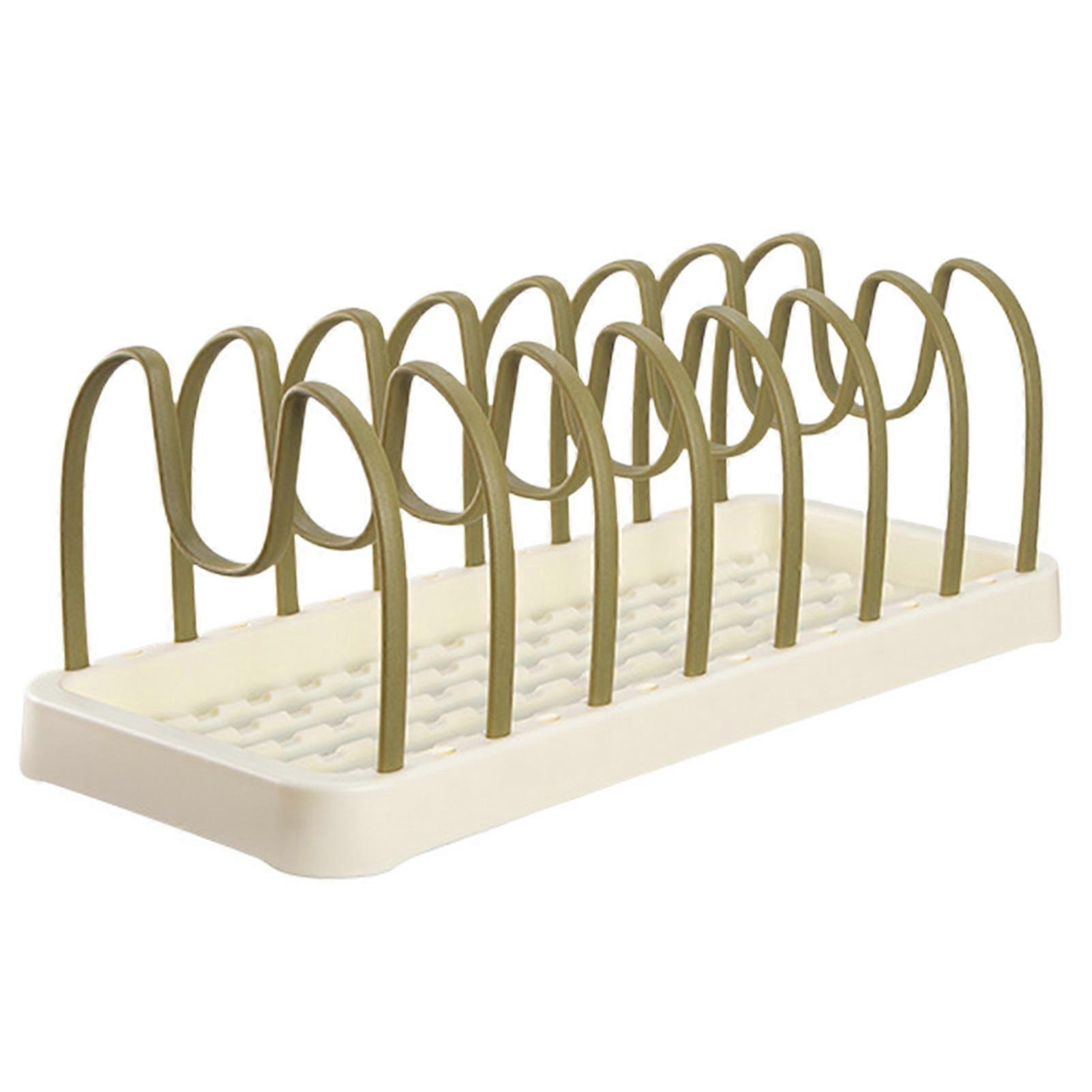 Organizzatore per scolapiatti multifunzionale, staccabile, a forma di U, con scanalatura, coperchio per pentola, supporto per scolapiatti, ripiano per asciugatura tazze, accessori da cucina