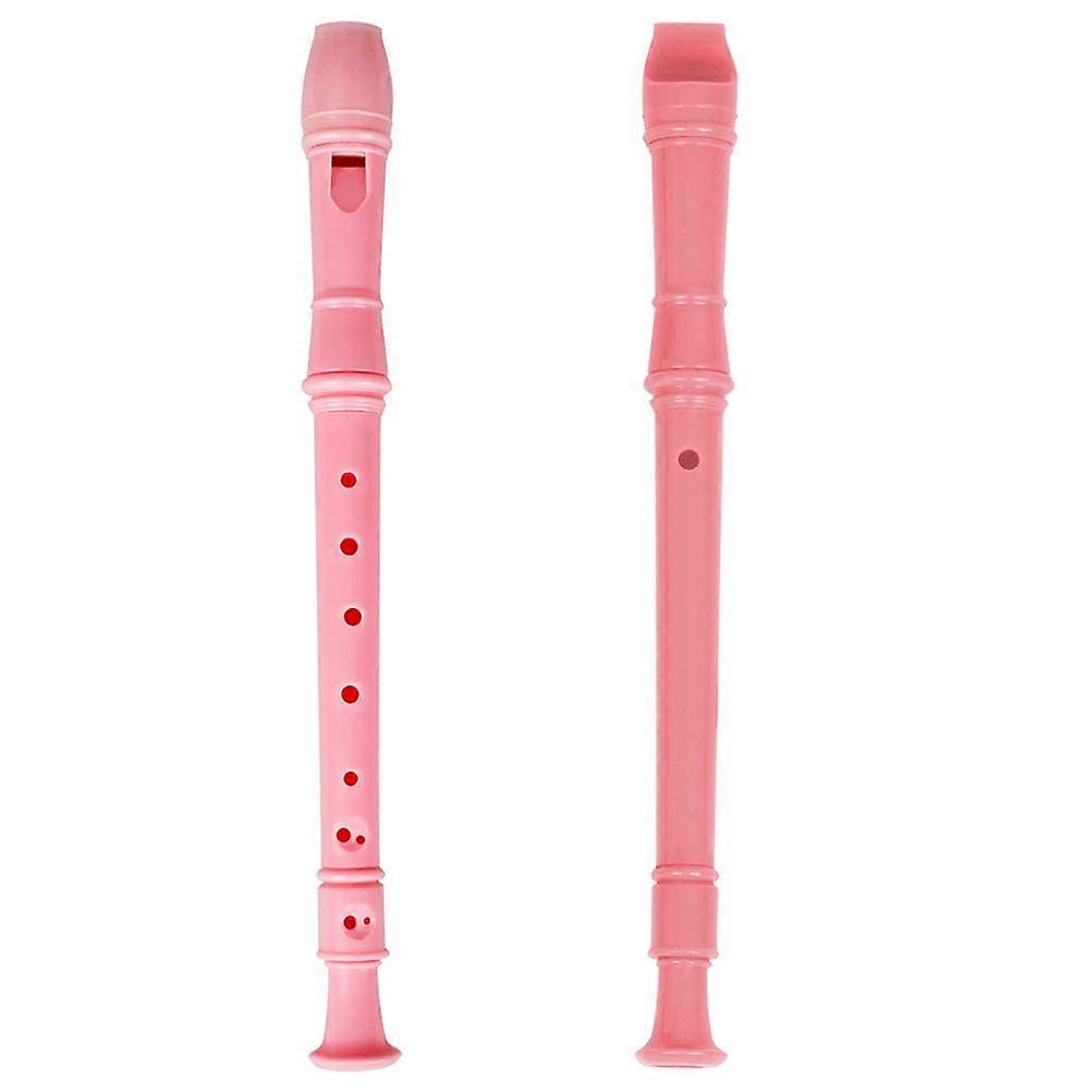 Abs Children's Recorder Flute Pink Beginner Wind Instrument for Accurate Tone, Improved Coordination & Flexibility in Music Learning