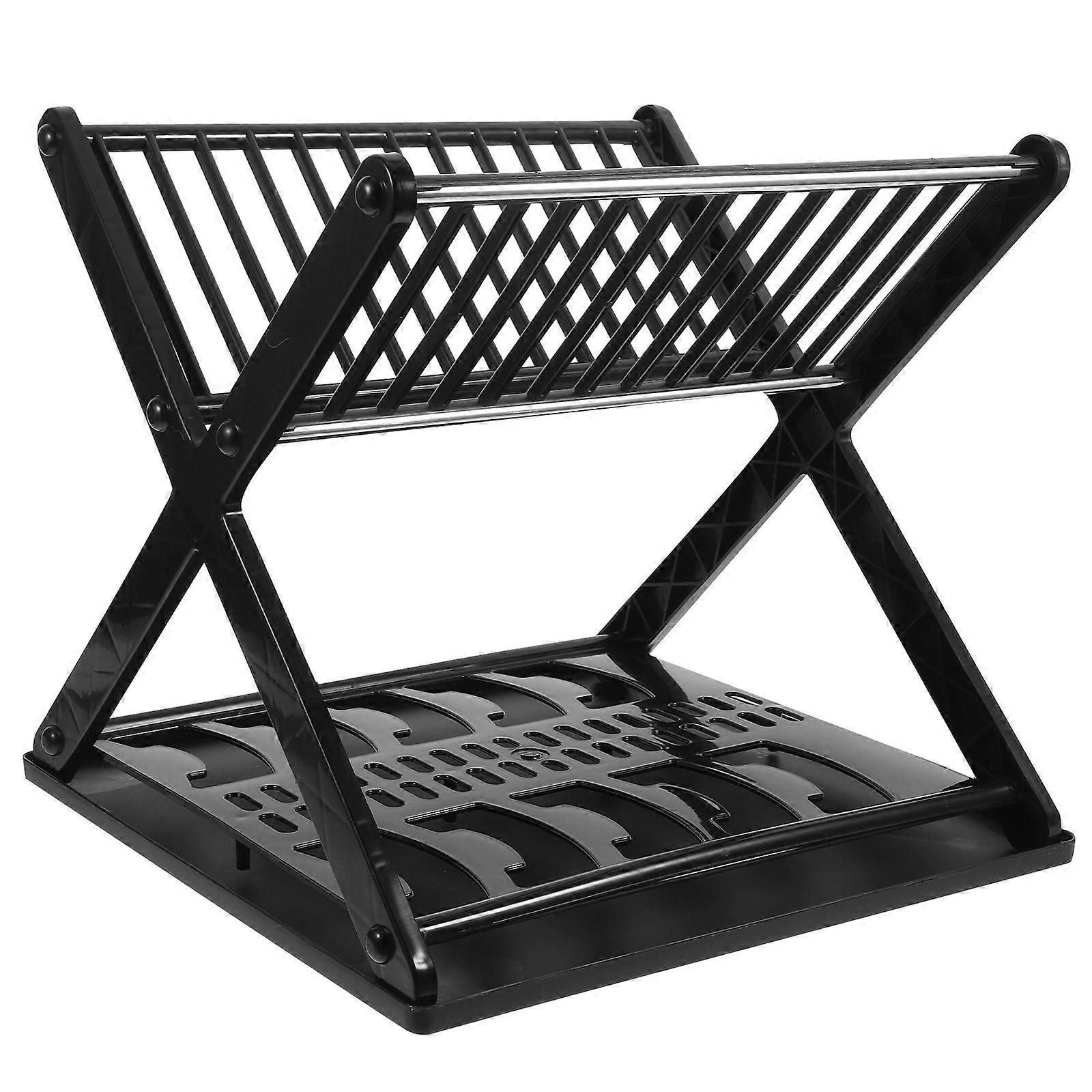 Space Saving Dish Rack Drying Strainer With Tray For Home Organization Simple .00X30.00X27.00CM Draining 1Set