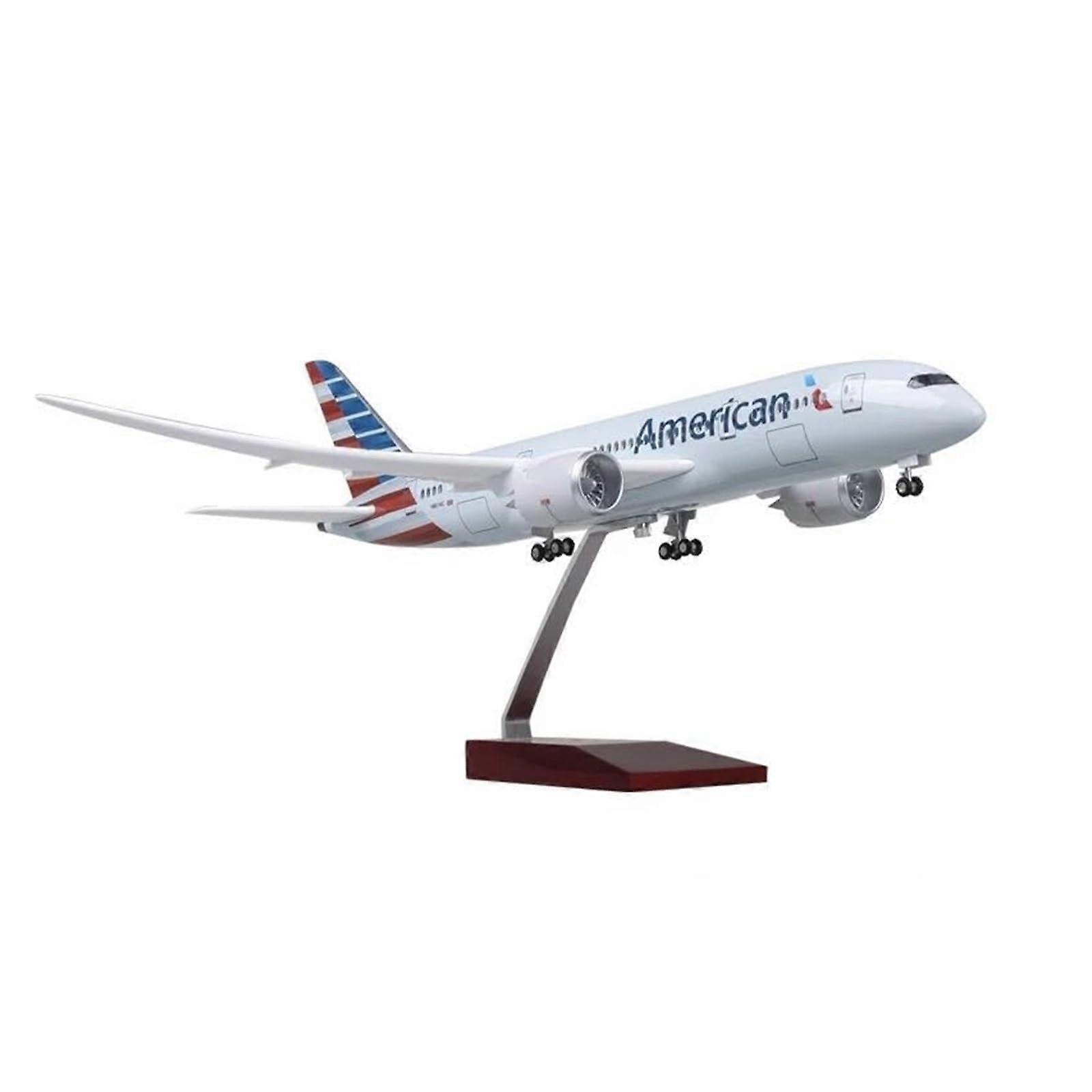 Metal Aircraft Model DieCast Airplane 1:130 B787 Resin Collection Display (with Light)